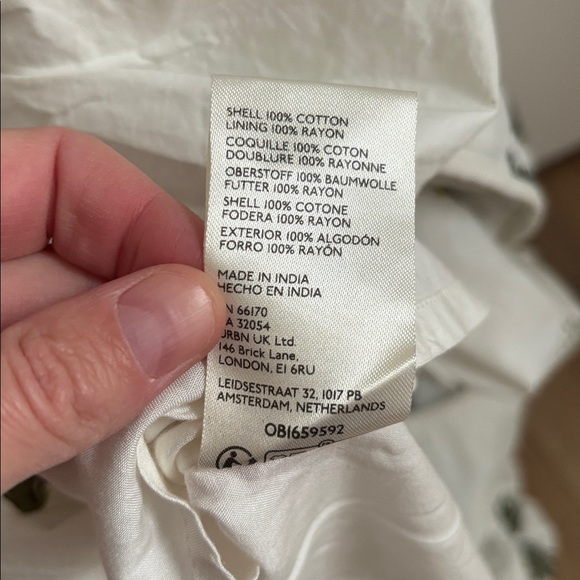 :Price Firm: Anthropologie High-Low Bubble Skirt in Green Pattern - Picture 11 of 12